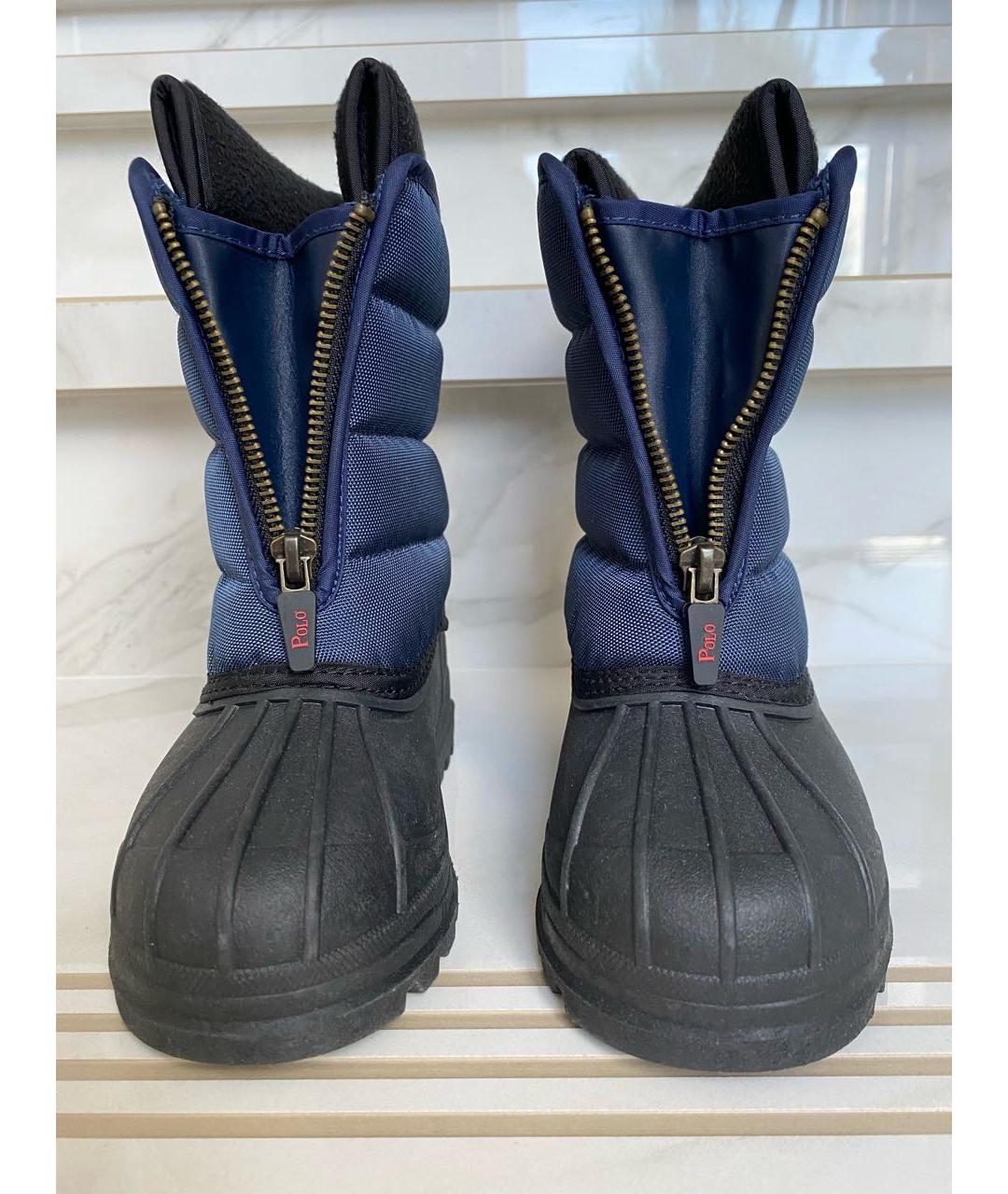 RALPH LAUREN Синие синтетические сапоги, фото 3