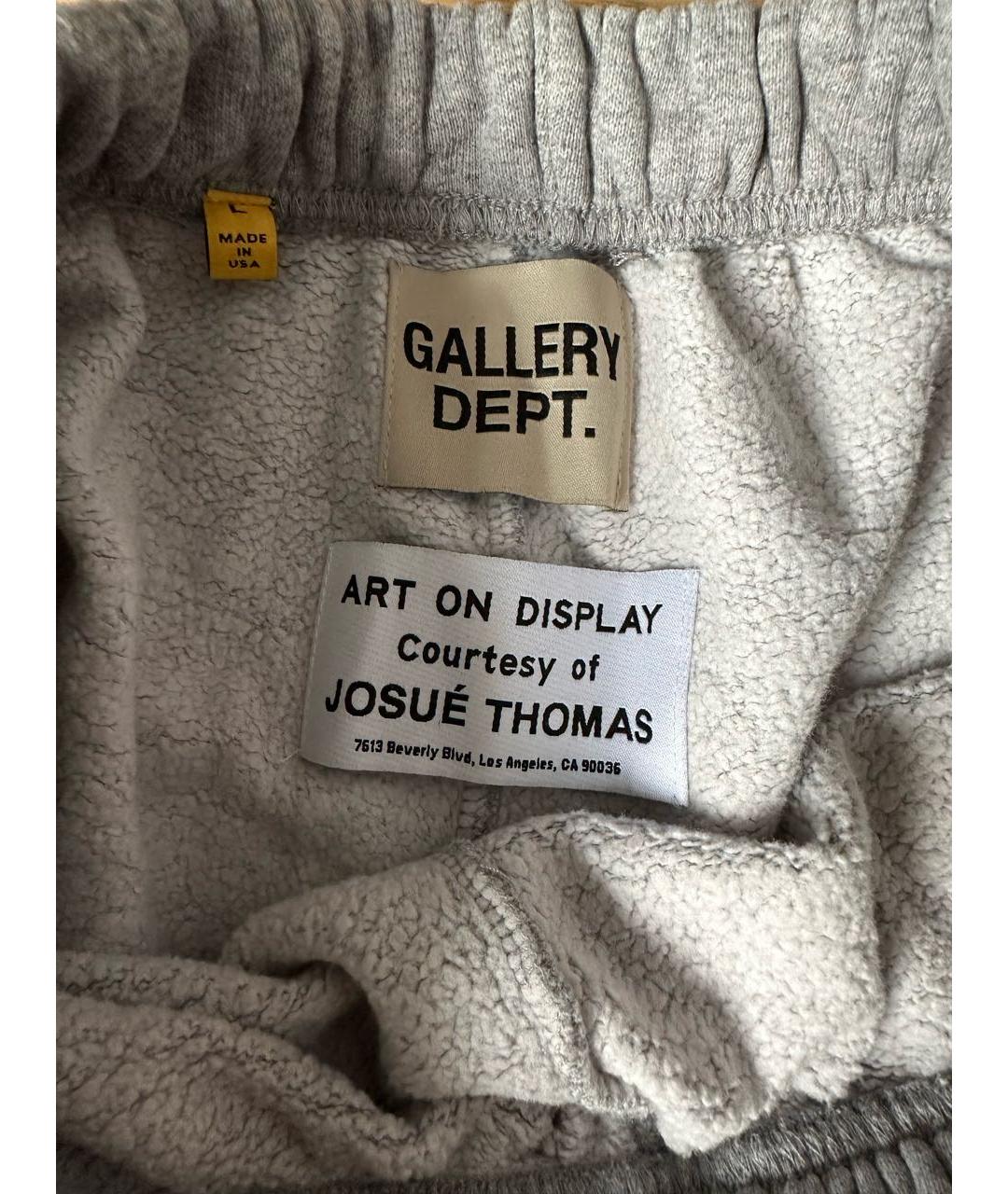 Gallery Dept Серые хлопковые повседневные брюки, фото 3