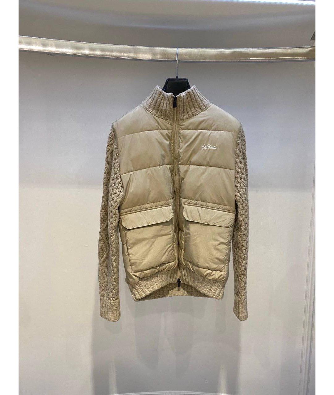 MC2 SAINT BARTH Бежевая полиэстеровая куртка, фото 3