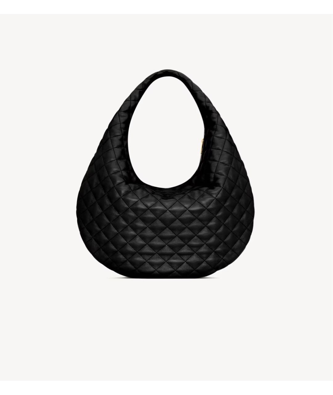 SAINT LAURENT Черная кожаная сумка тоут, фото 2