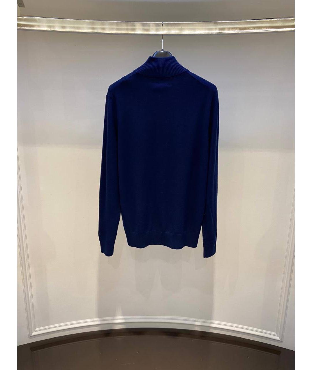 MC2 SAINT BARTH Темно-синий шерстяной кардиган, фото 2