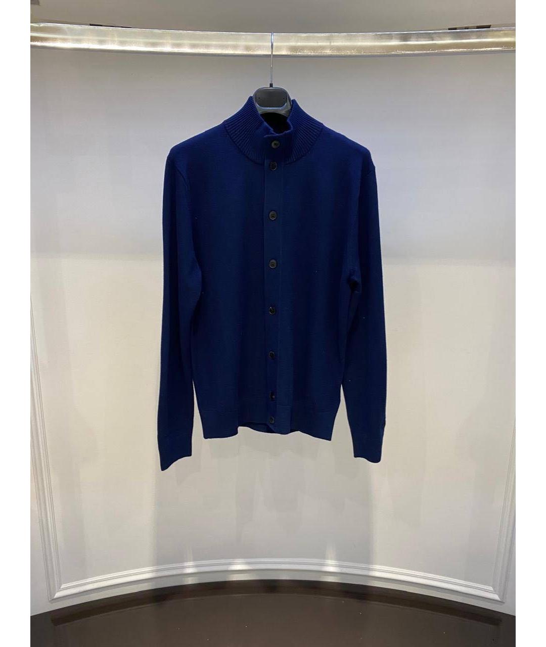 MC2 SAINT BARTH Темно-синий шерстяной кардиган, фото 3