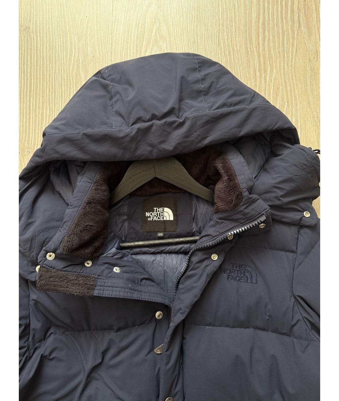 THE NORTH FACE Темно-синий полиэстеровый пуховик, фото 3