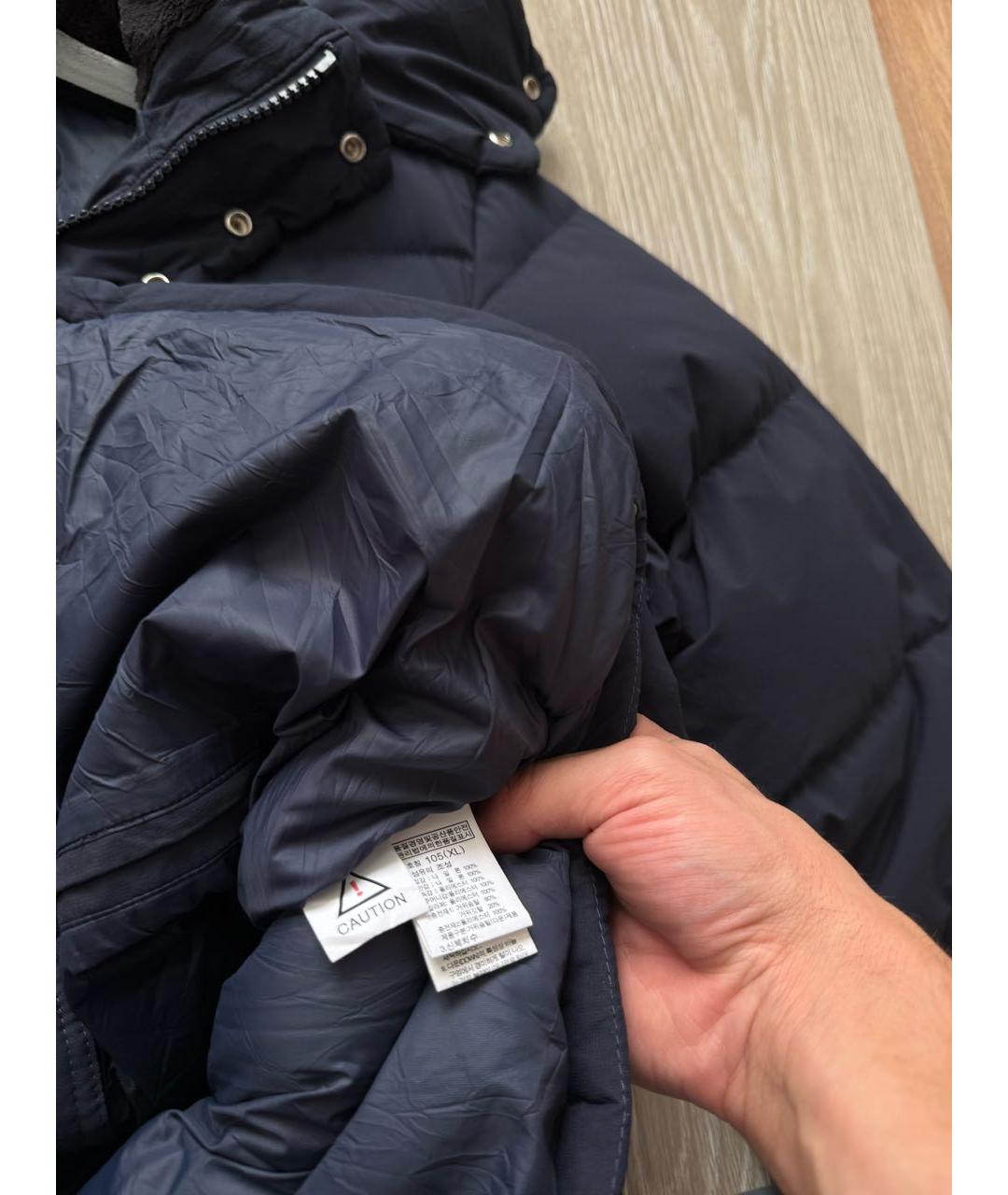 THE NORTH FACE Темно-синий полиэстеровый пуховик, фото 5