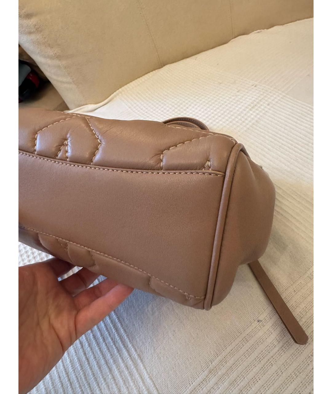 JIMMY CHOO Розовая кожаная сумка тоут, фото 5