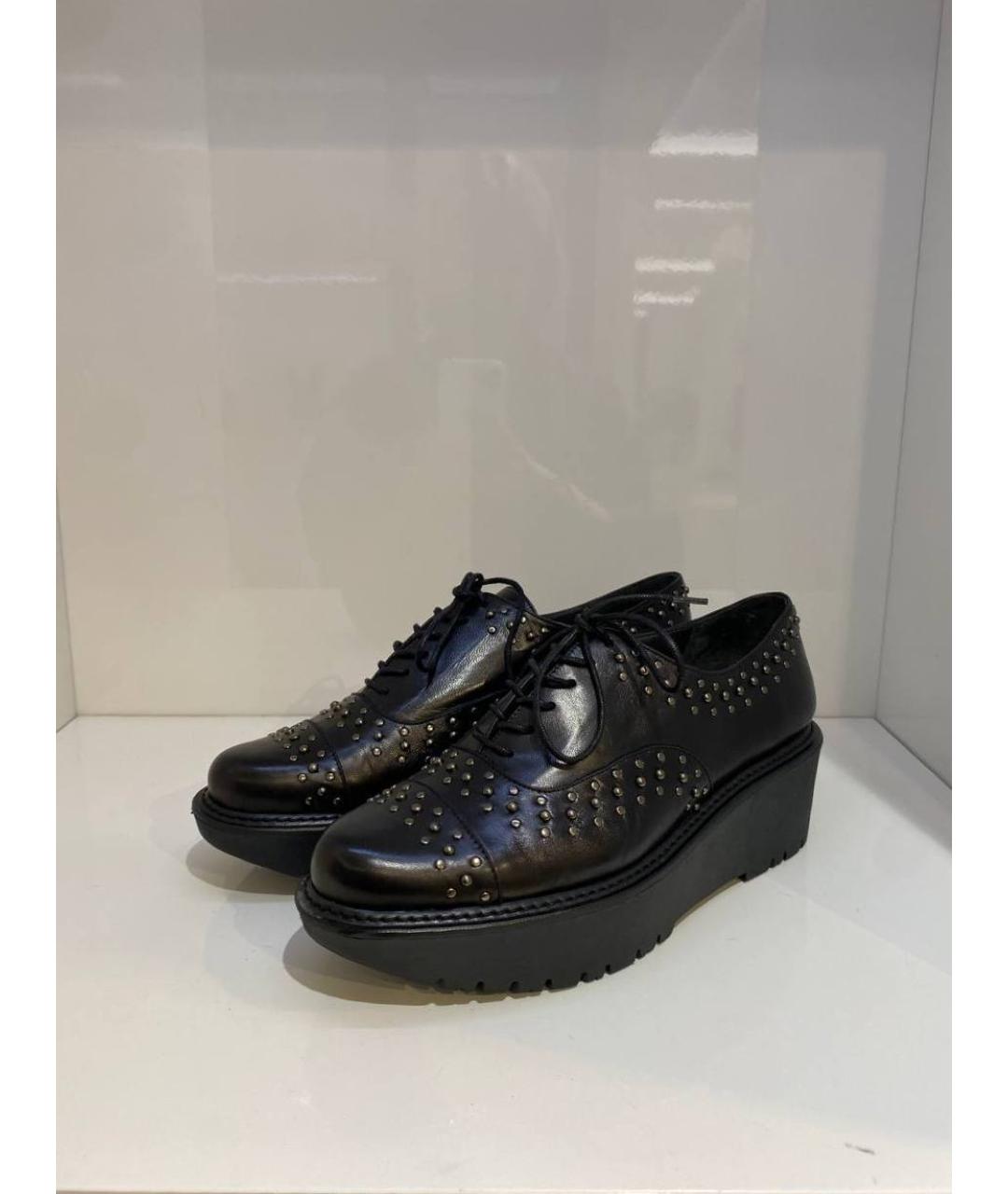 STUART WEITZMAN Черные кожаные туфли, фото 4