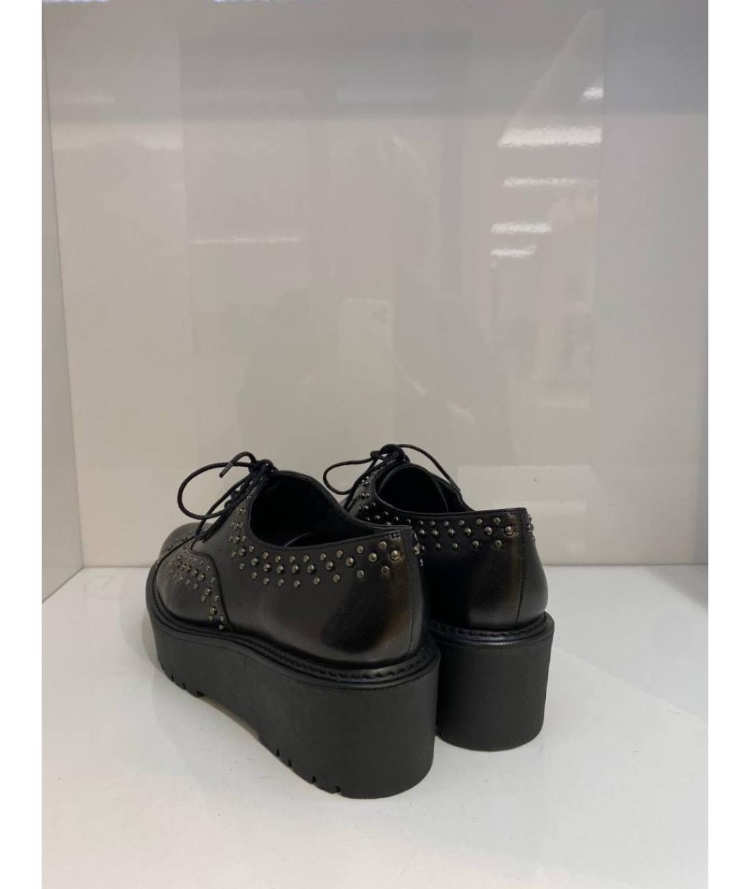 STUART WEITZMAN Черные кожаные туфли, фото 3