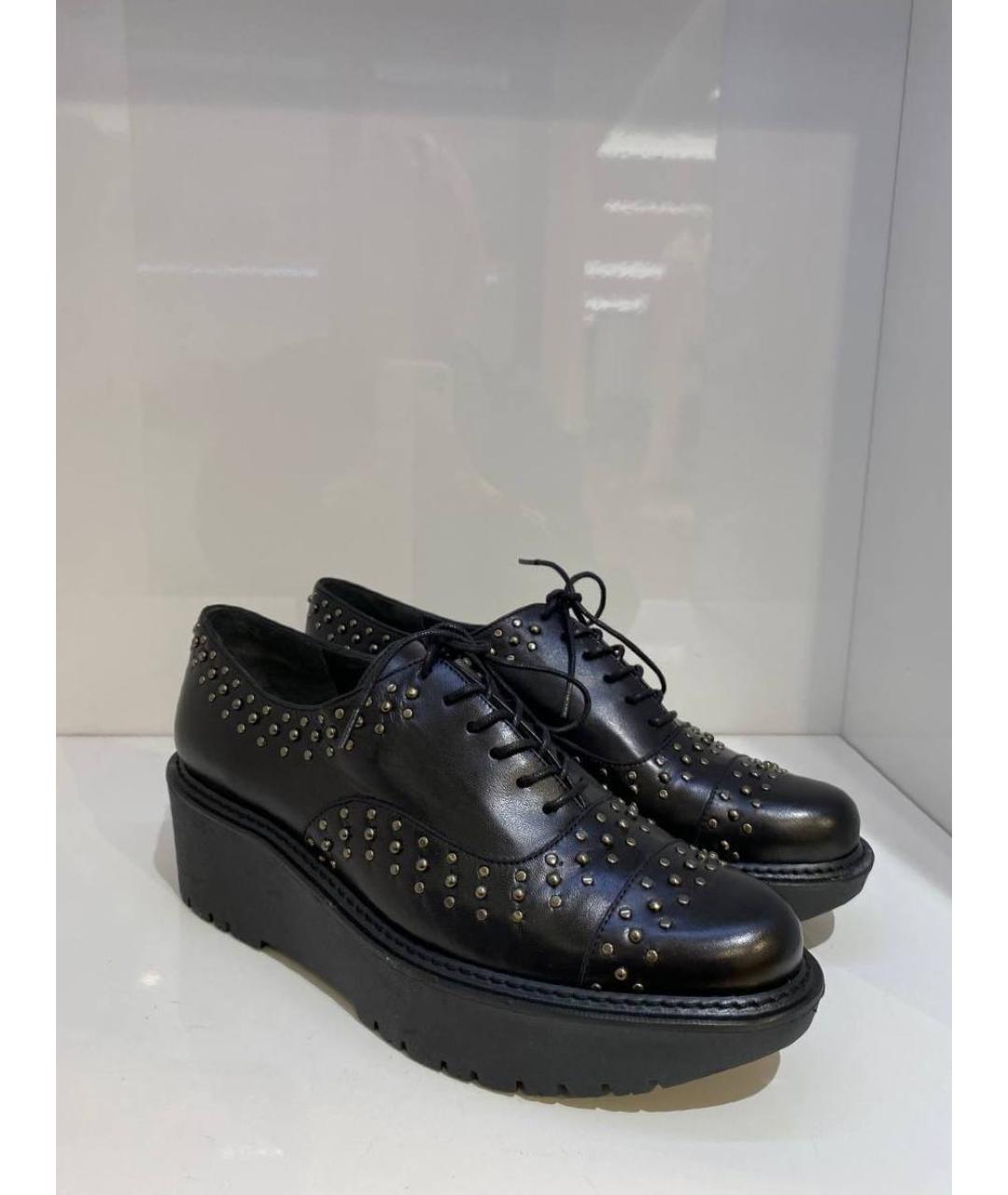 STUART WEITZMAN Черные кожаные туфли, фото 2