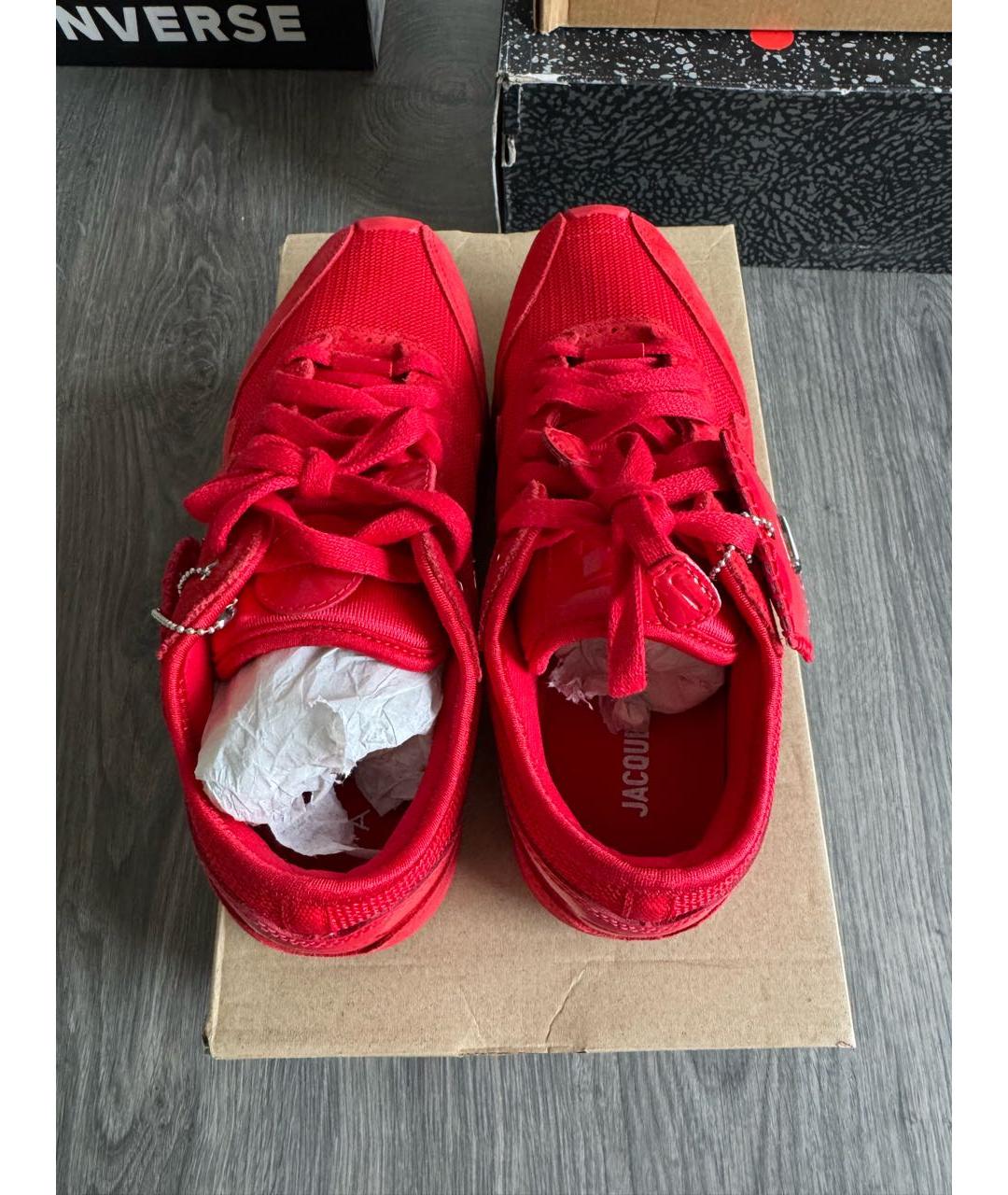JACQUEMUS Красные текстильные кроссовки, фото 3
