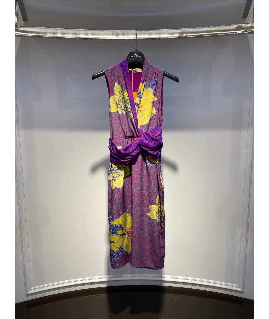 ETRO Фиолетовое повседневное платье, фото 3