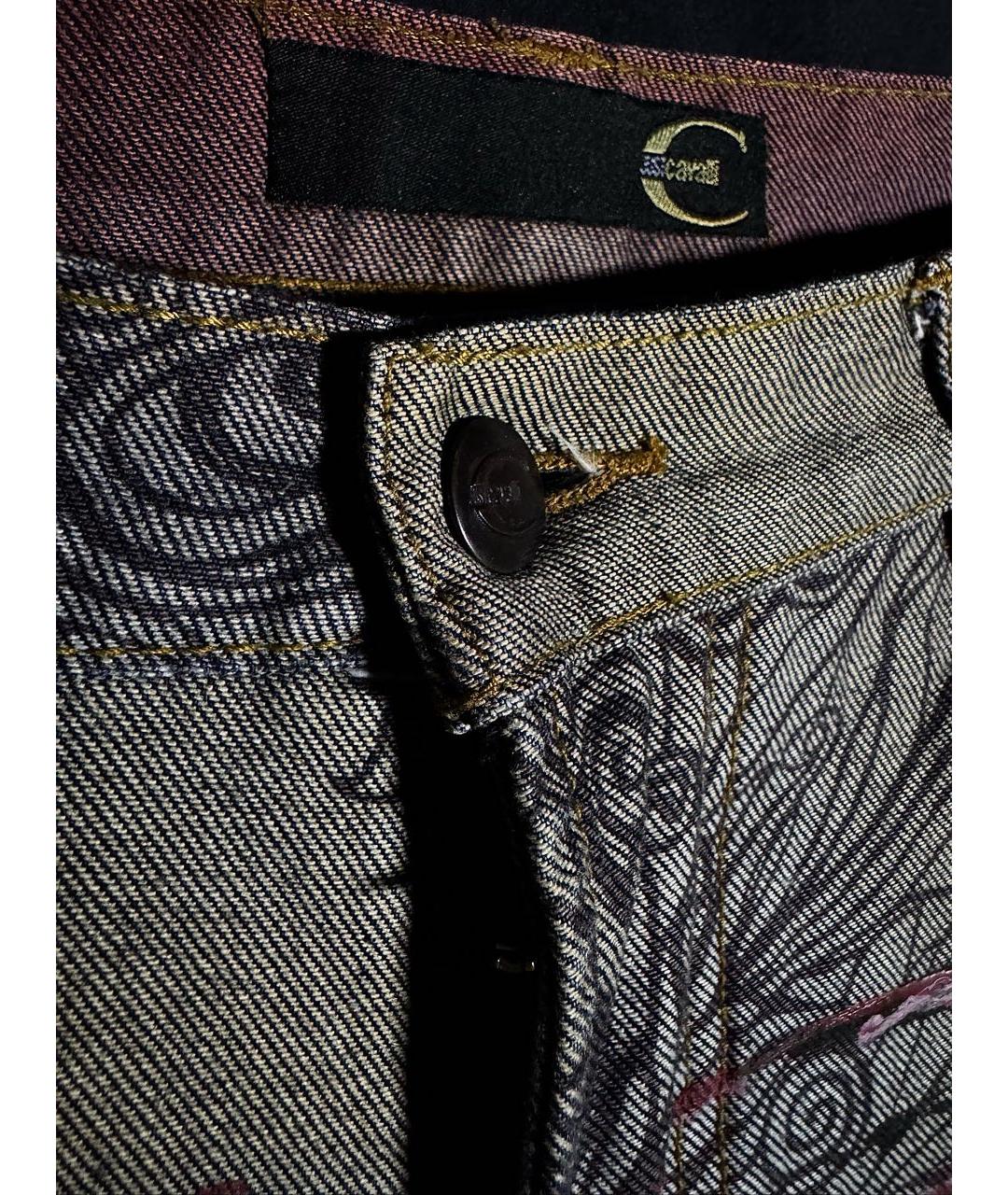 JUST CAVALLI Мульти хлопковые джинсы клеш, фото 3