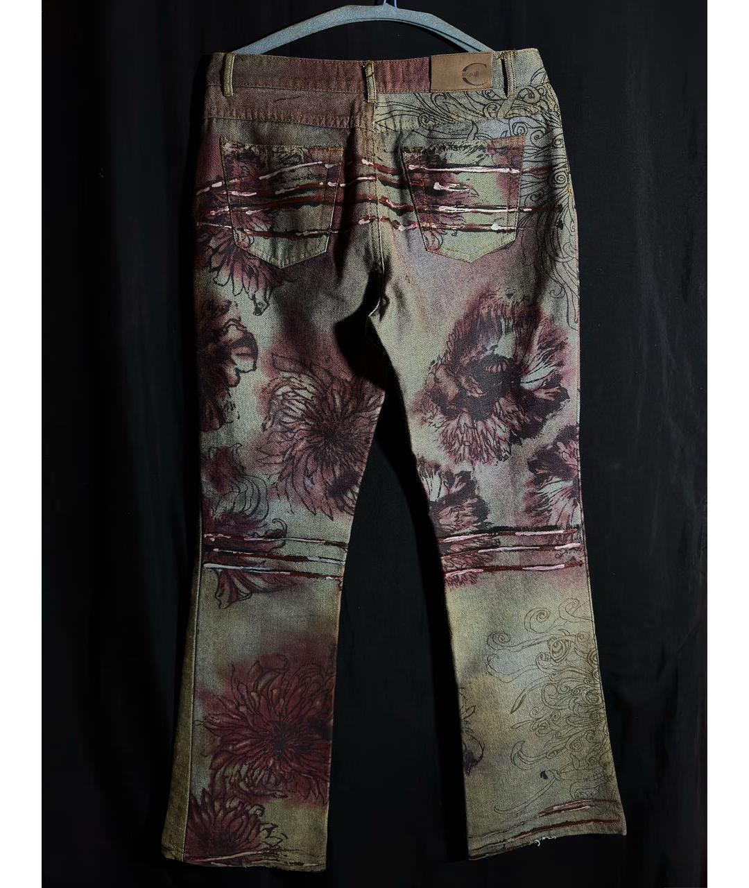 JUST CAVALLI Мульти хлопковые джинсы клеш, фото 2