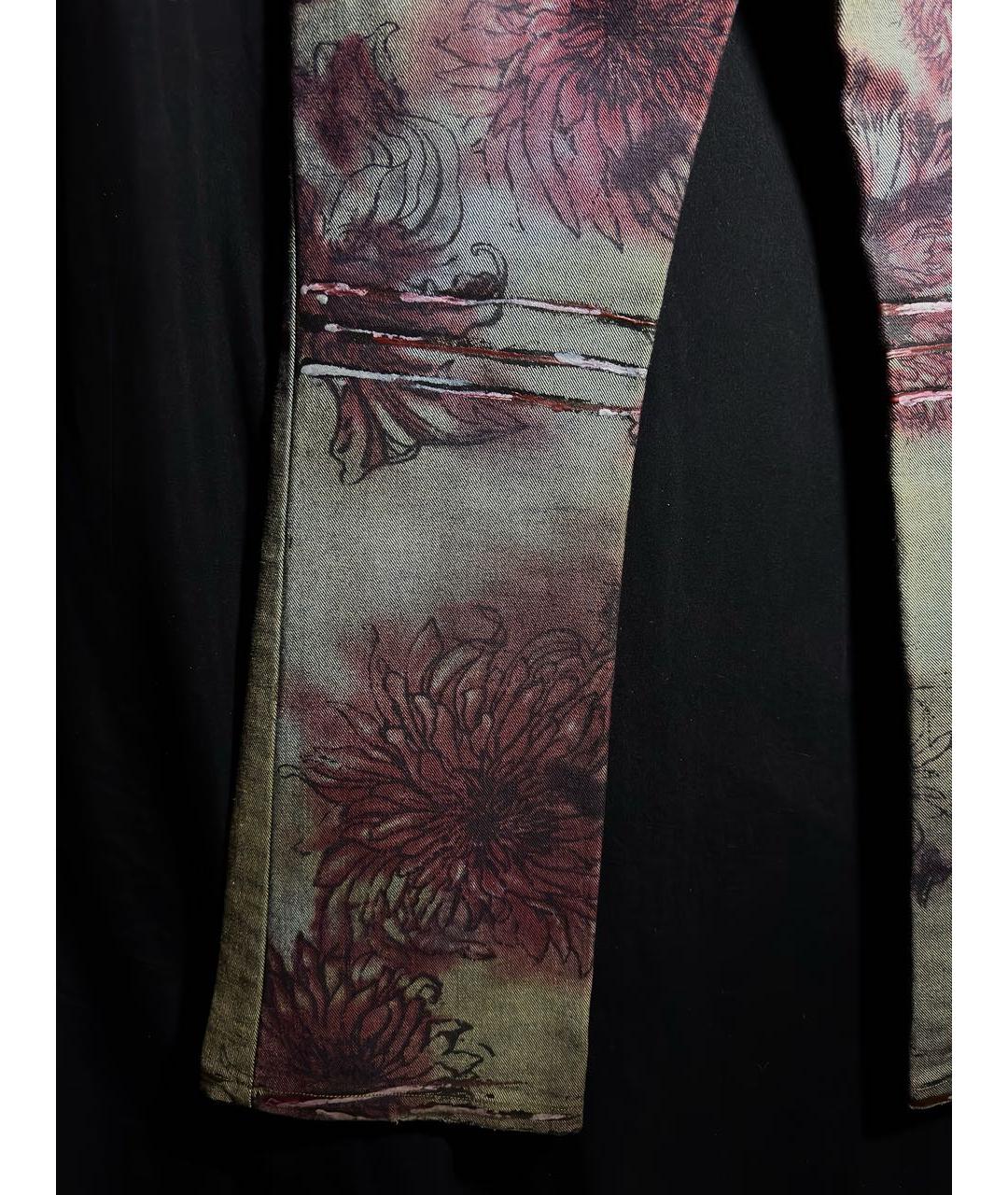 JUST CAVALLI Мульти хлопковые джинсы клеш, фото 5