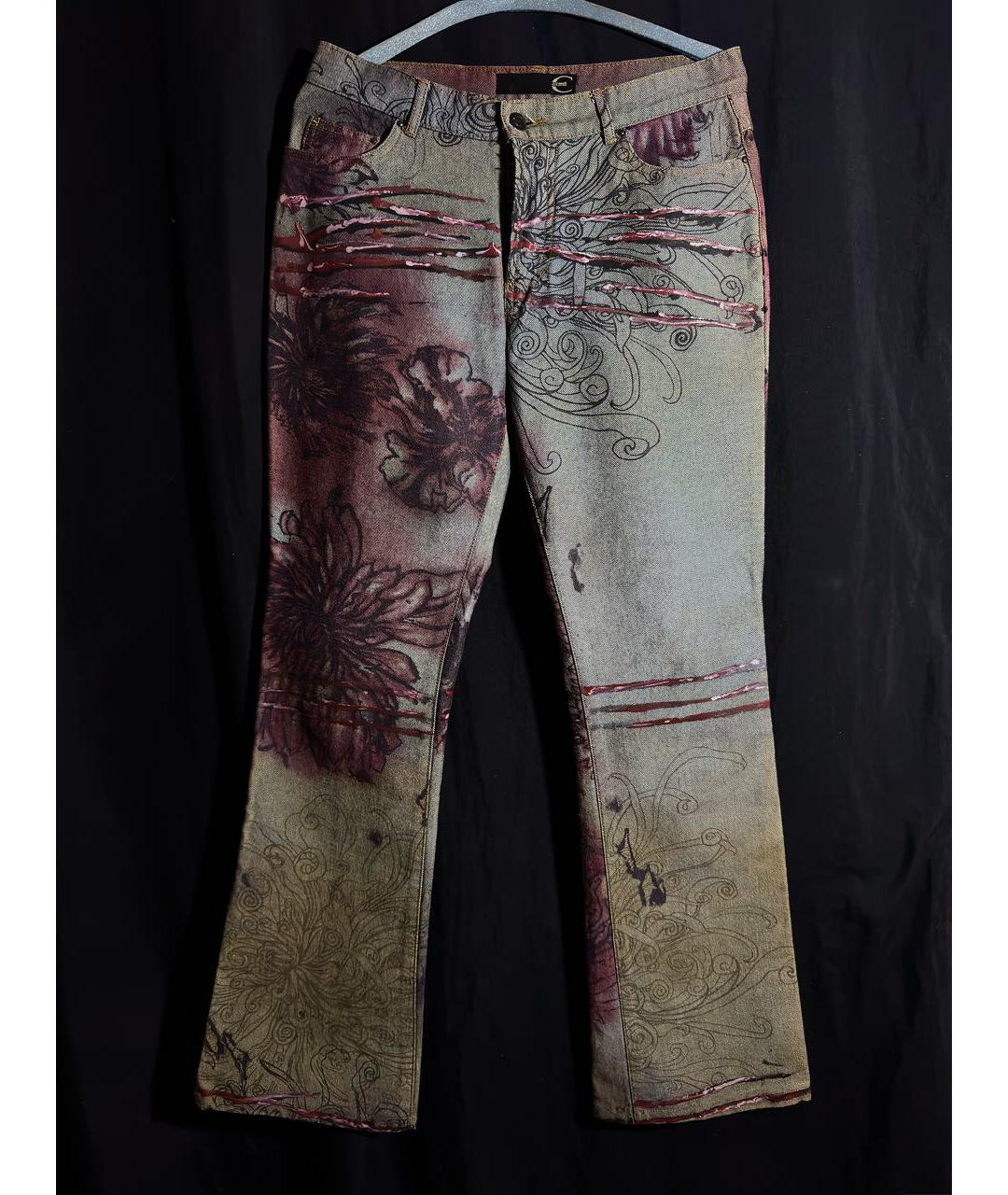 JUST CAVALLI Мульти хлопковые джинсы клеш, фото 7