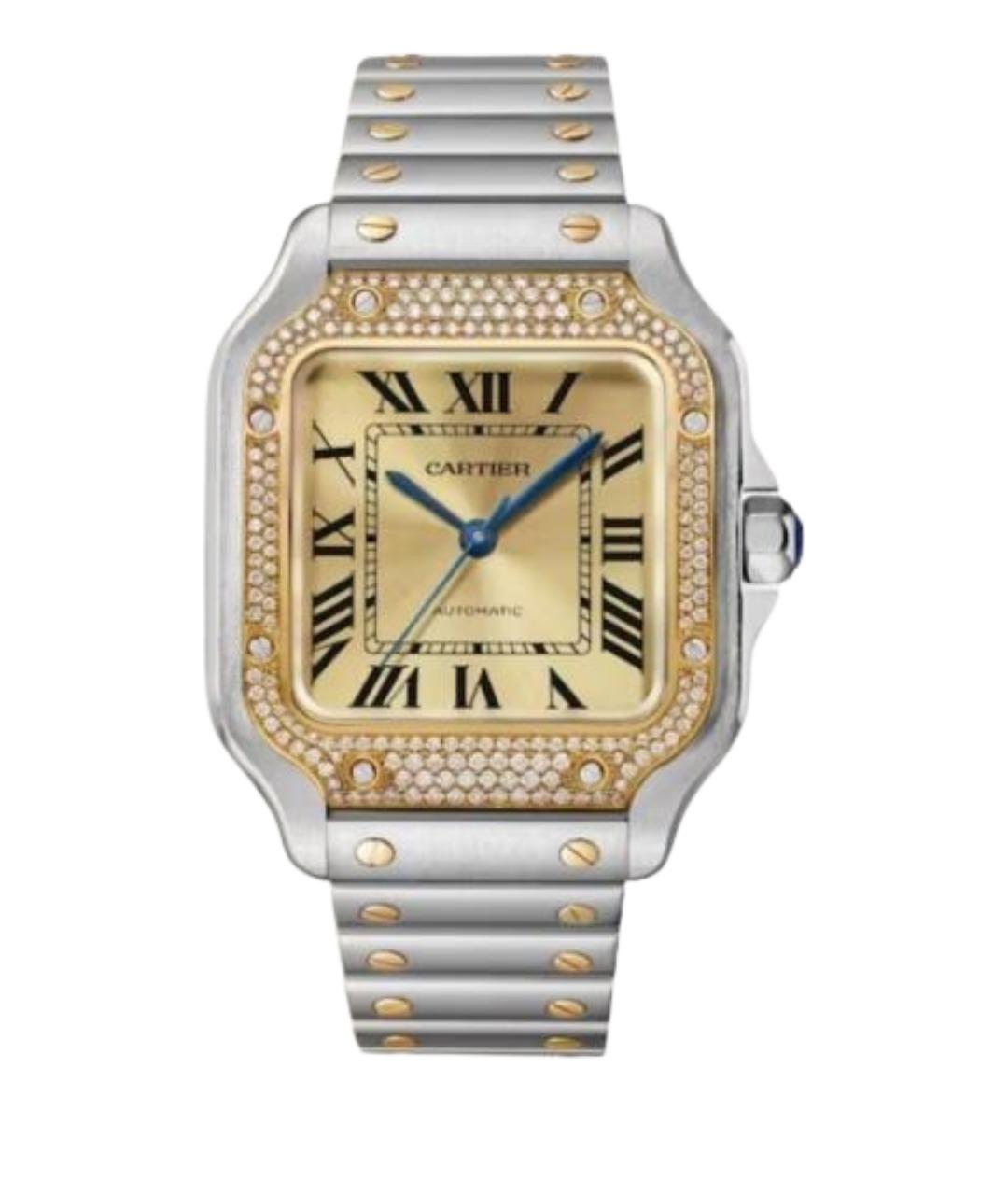 CARTIER Серебряные часы из желтого золота, фото 1