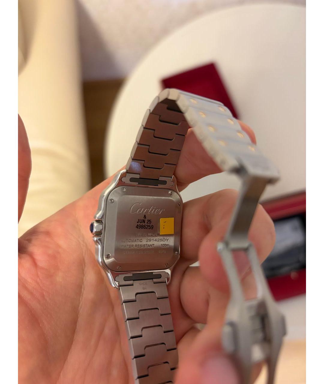 CARTIER Серебряные часы из желтого золота, фото 4