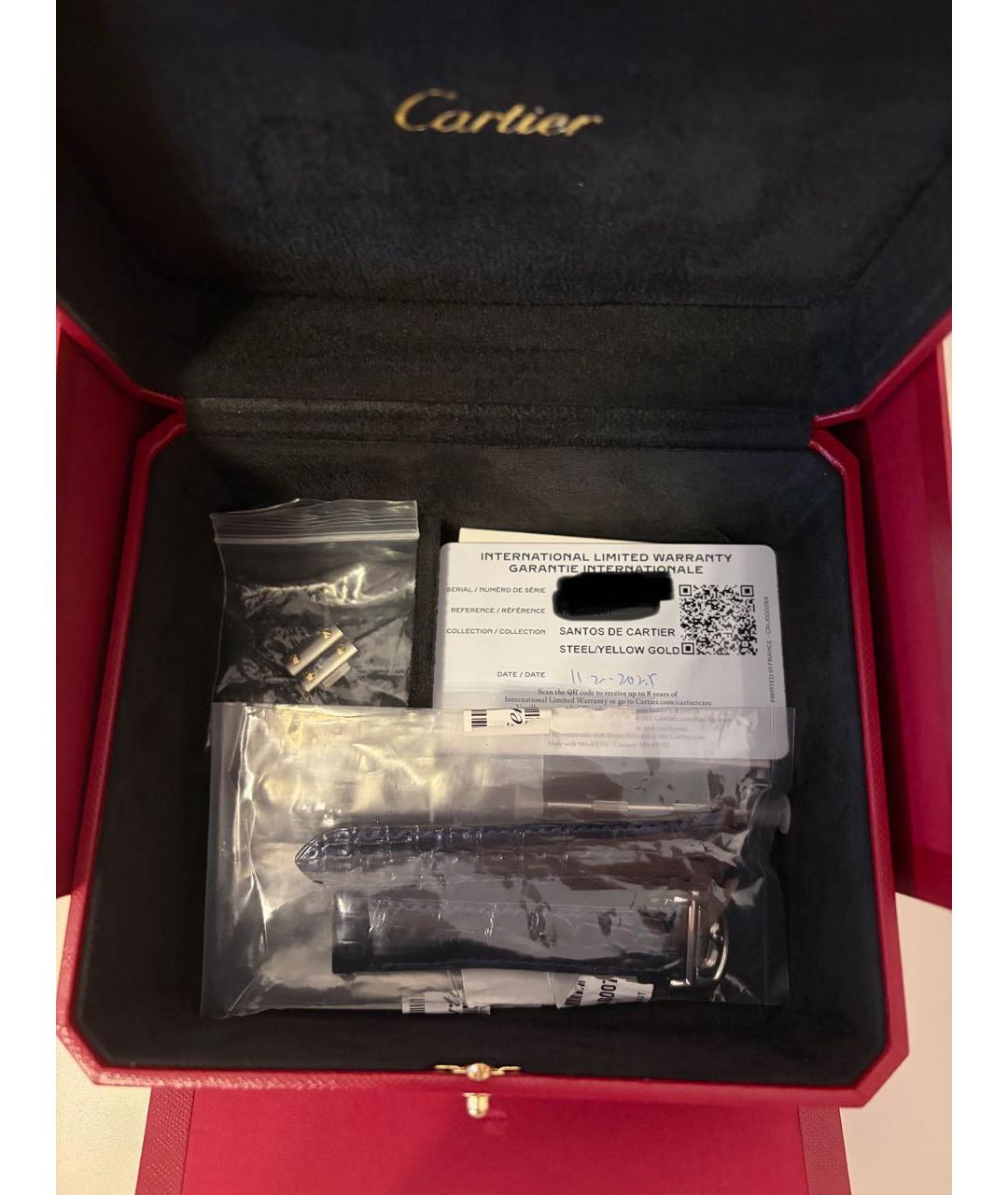 CARTIER Серебряные часы из желтого золота, фото 8