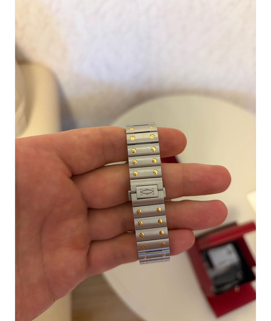 CARTIER Серебряные часы из желтого золота, фото 5