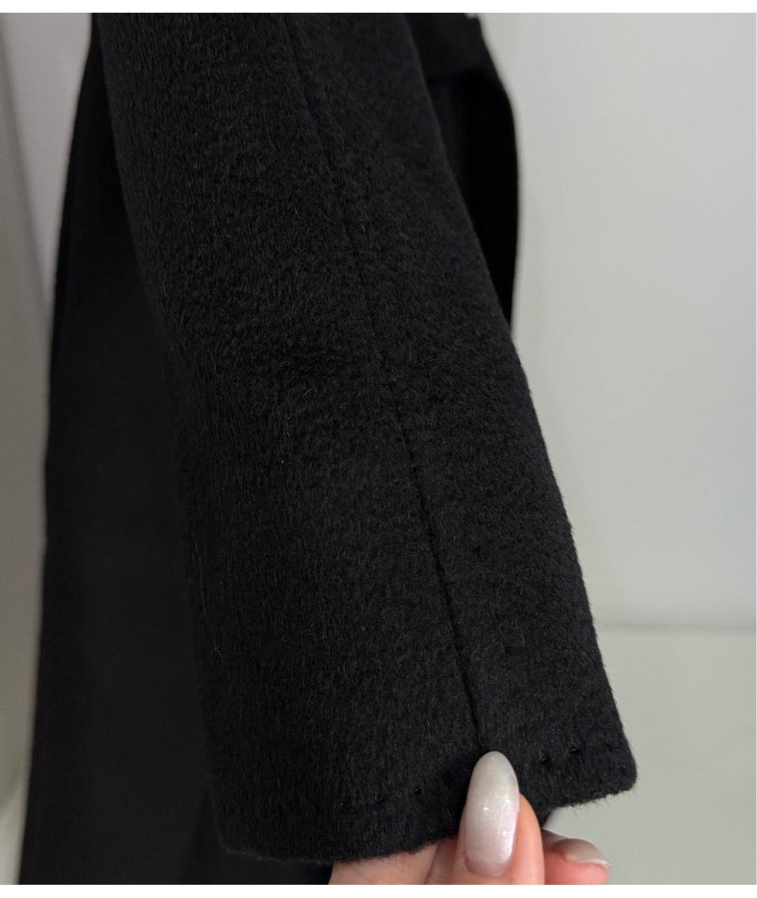 MAX MARA Черное шерстяное пальто, фото 8