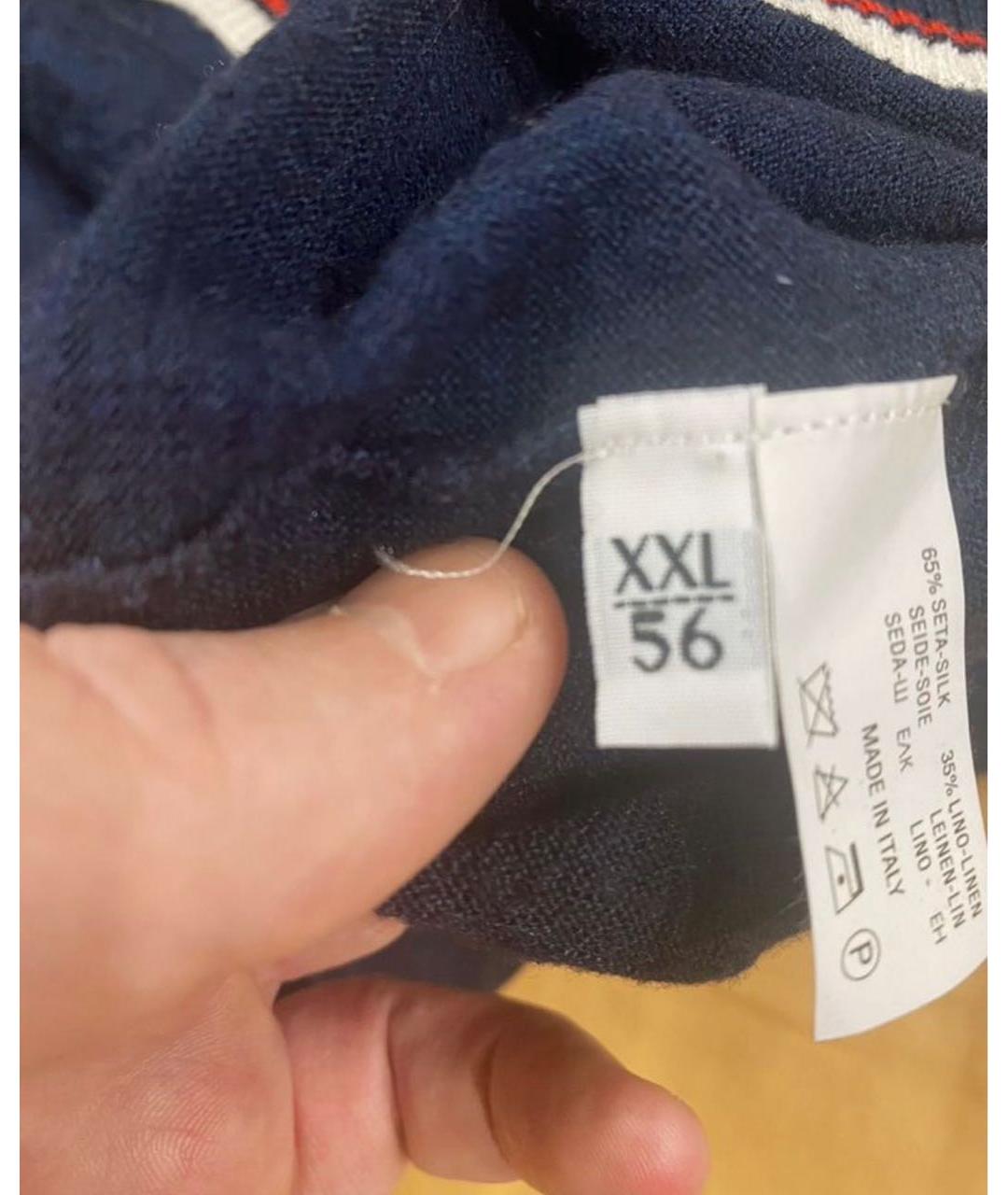 KITON Синий шелковый джемпер / свитер, фото 4