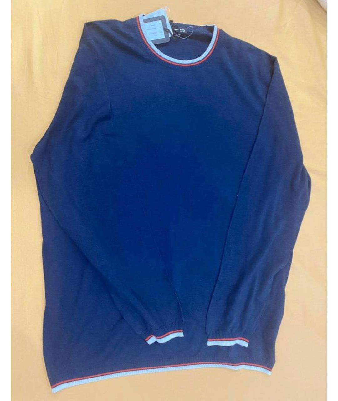 KITON Синий шелковый джемпер / свитер, фото 2