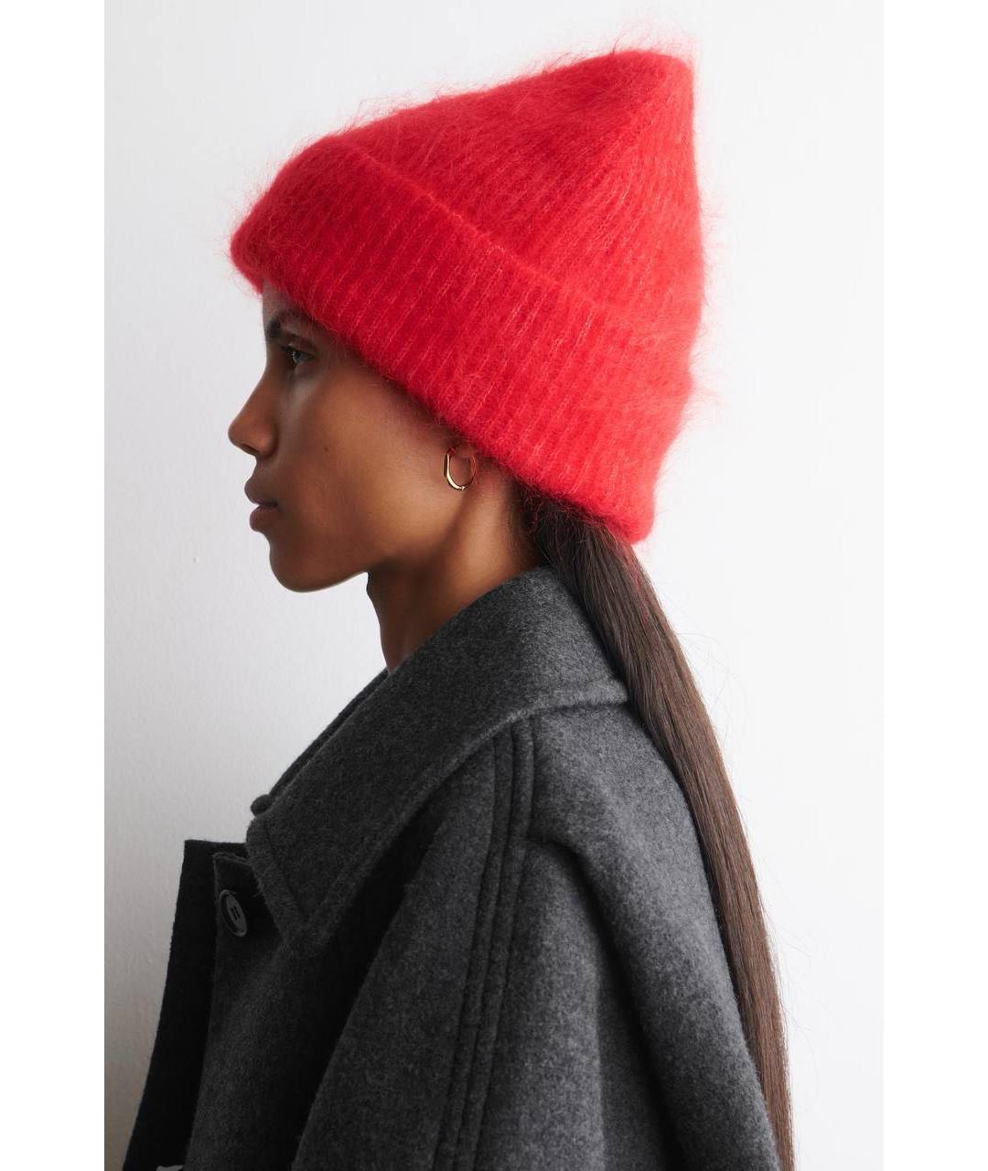 COS Красный шерстяной шарф, фото 6