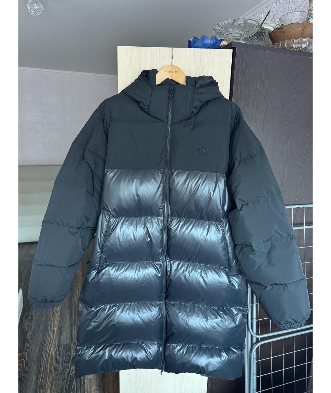 ADIDAS Черный полиэстеровый пуховик, фото 7