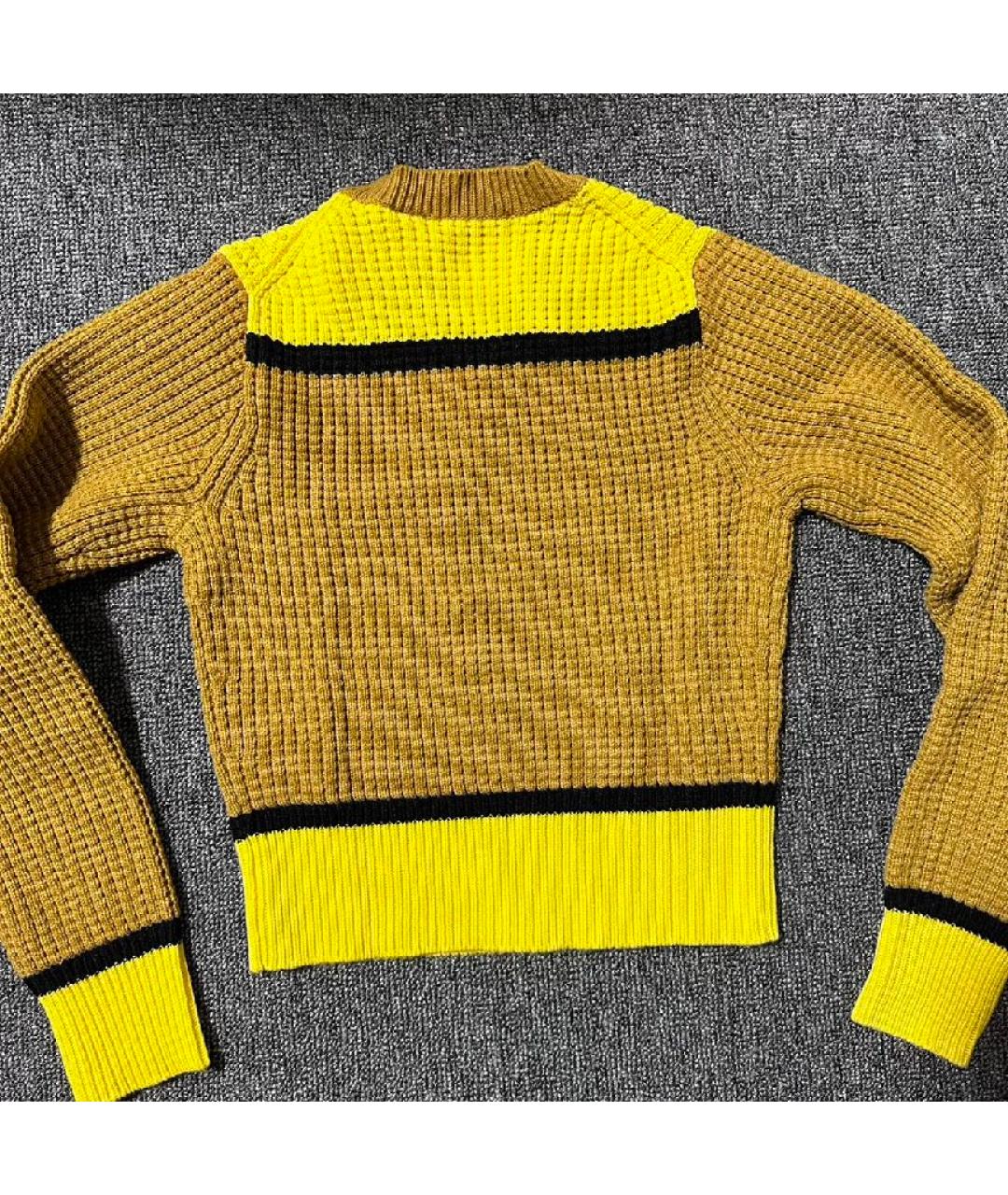 MARNI Желтый шерстяной джемпер / свитер, фото 3