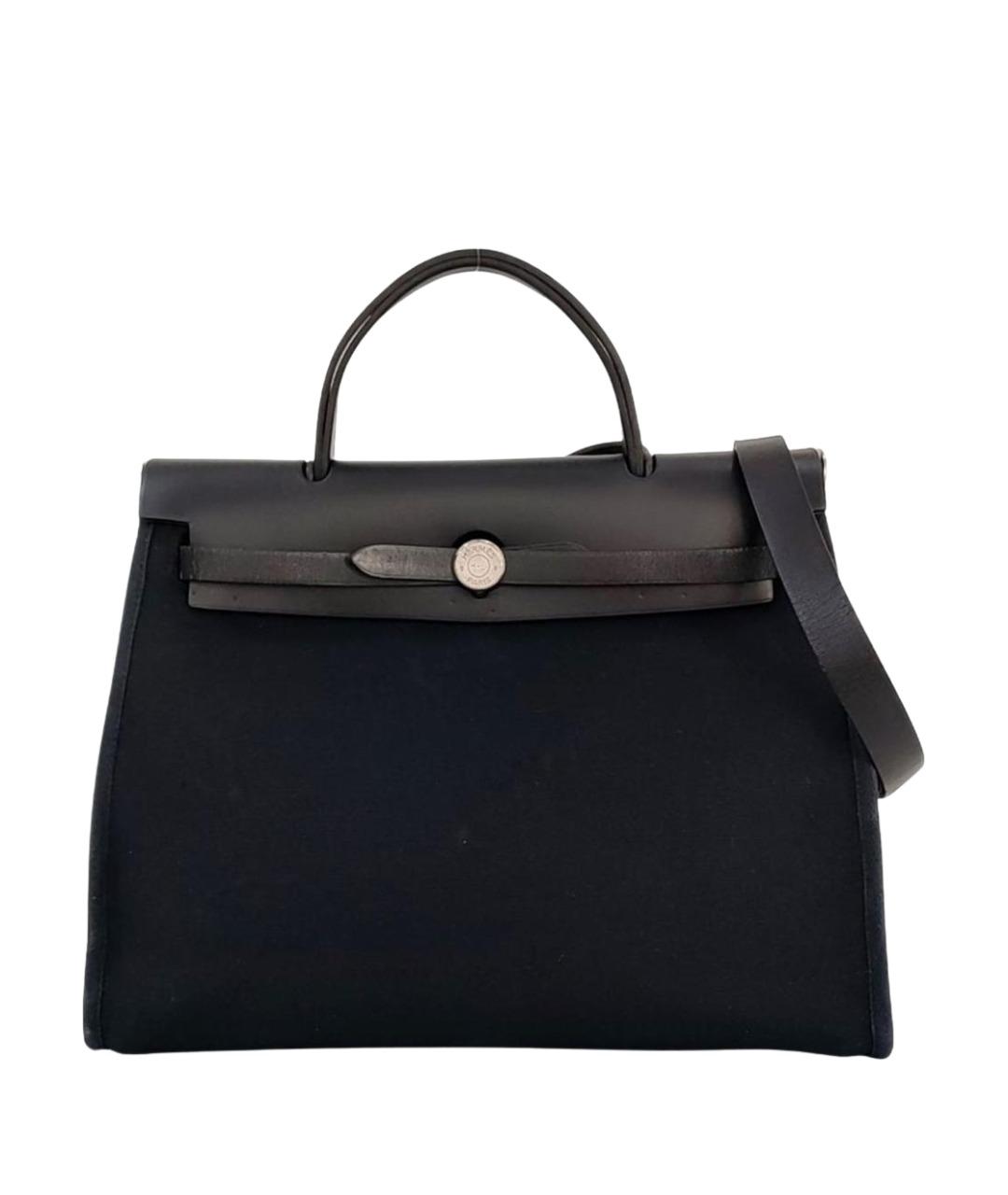 HERMES Черная кожаная сумка через плечо, фото 1