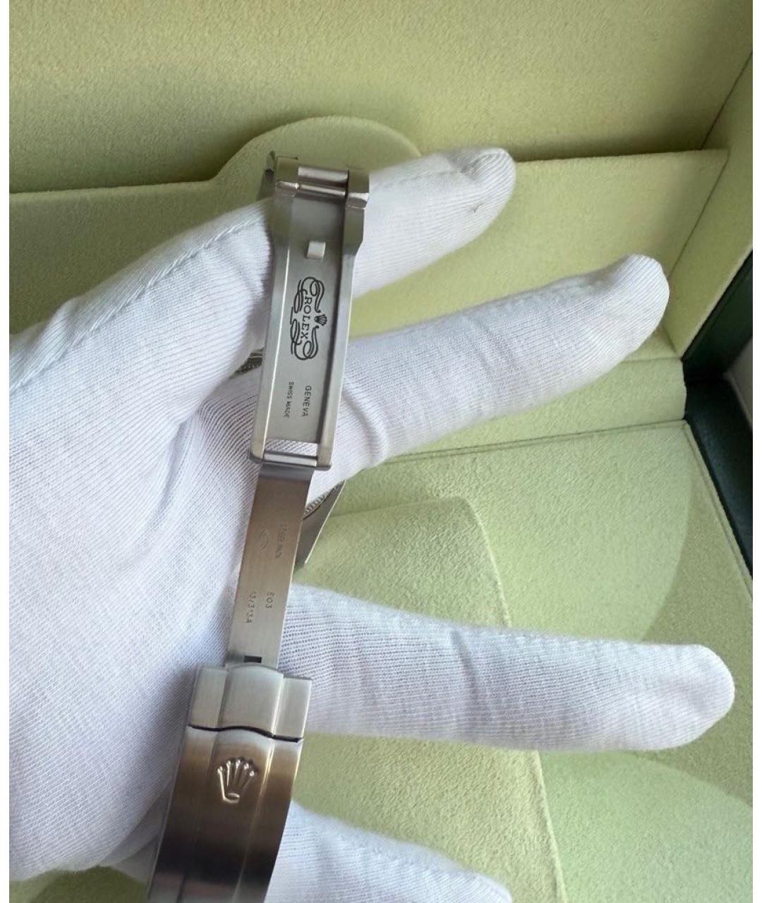 ROLEX Серебряные часы из белого золота, фото 6