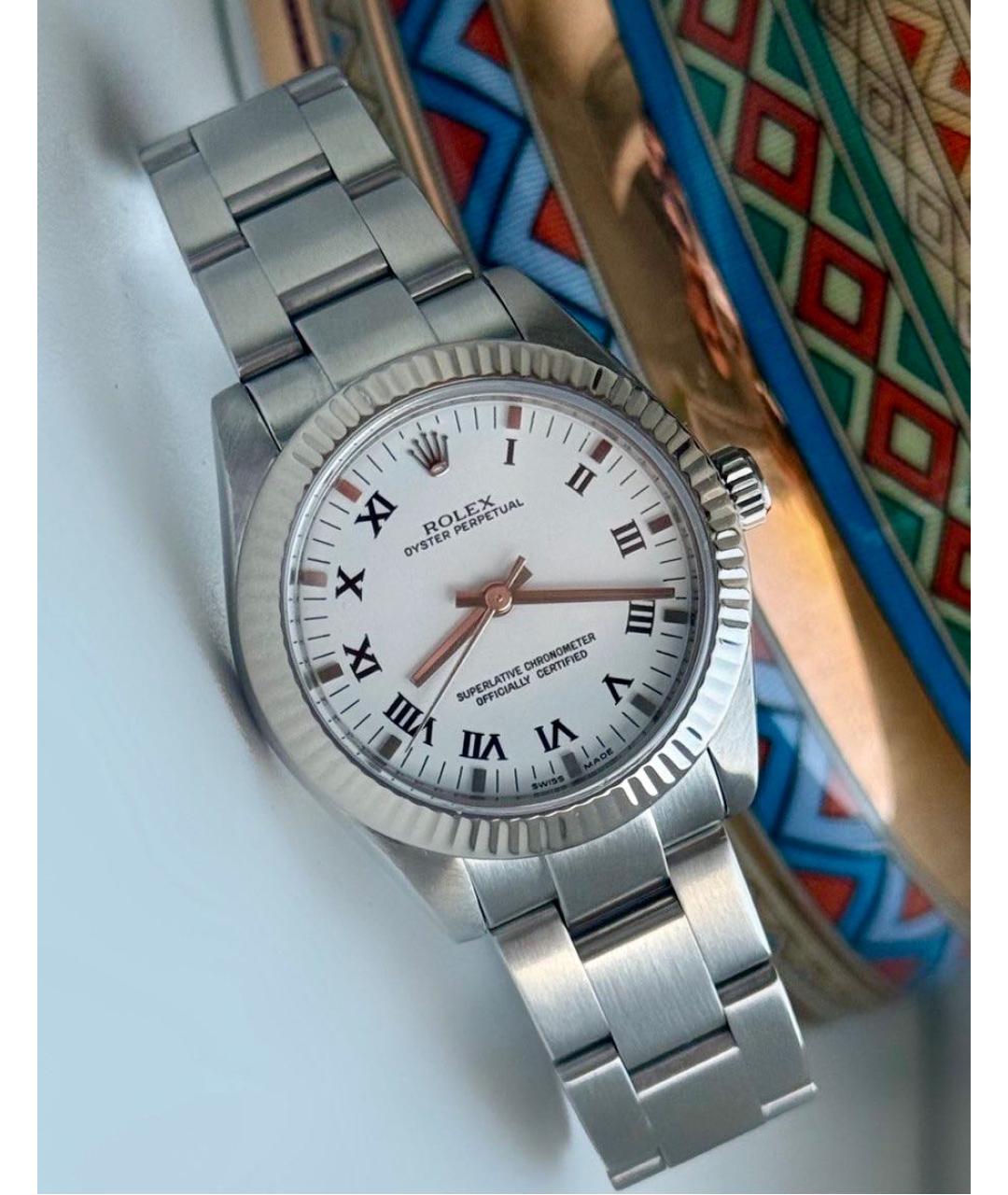 ROLEX Серебряные часы из белого золота, фото 2