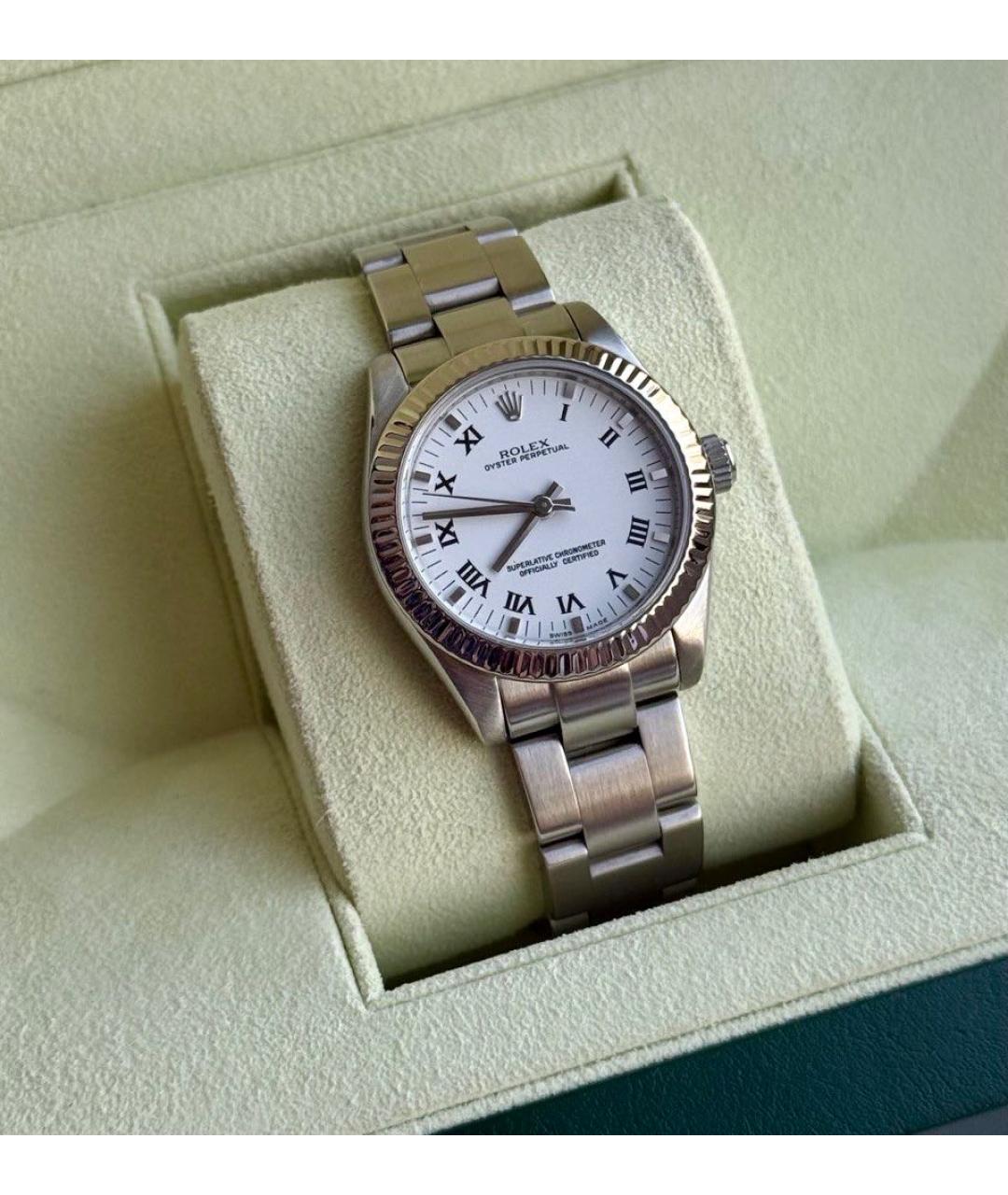 ROLEX Серебряные часы из белого золота, фото 3