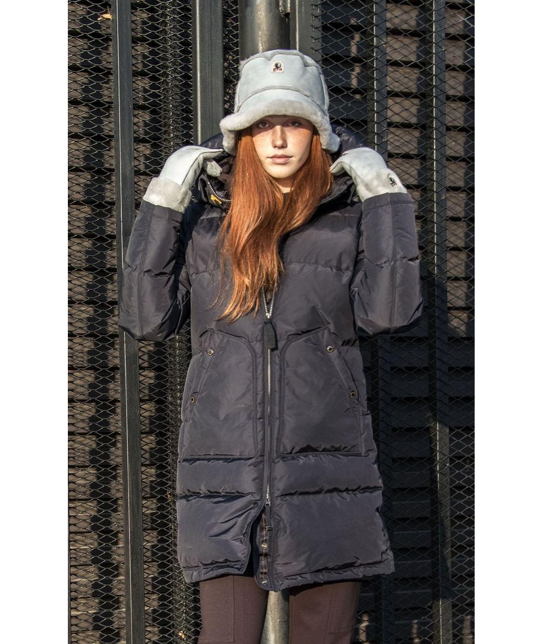 PARAJUMPERS Темно-синий полиэстеровый пуховик, фото 5