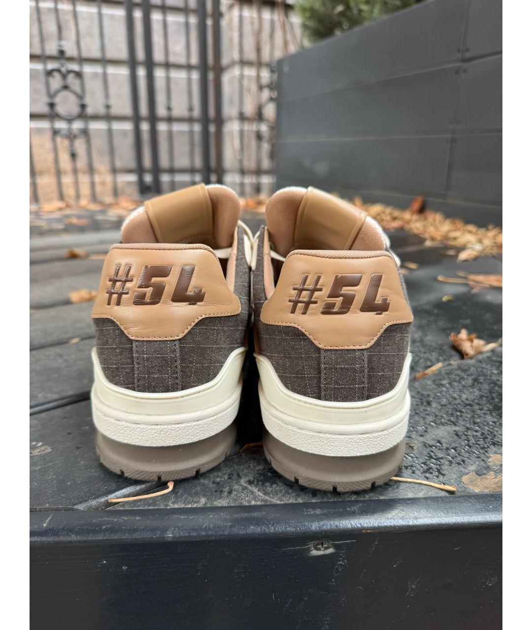 LOUIS VUITTON Мульти текстильные низкие кроссовки / кеды, фото 4