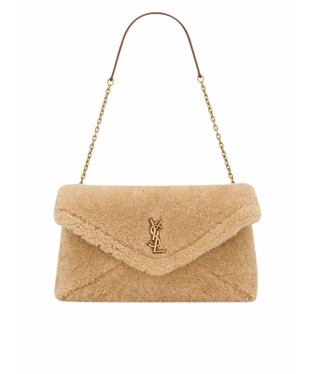 SAINT LAURENT Бежевая сумка тоут, фото 1