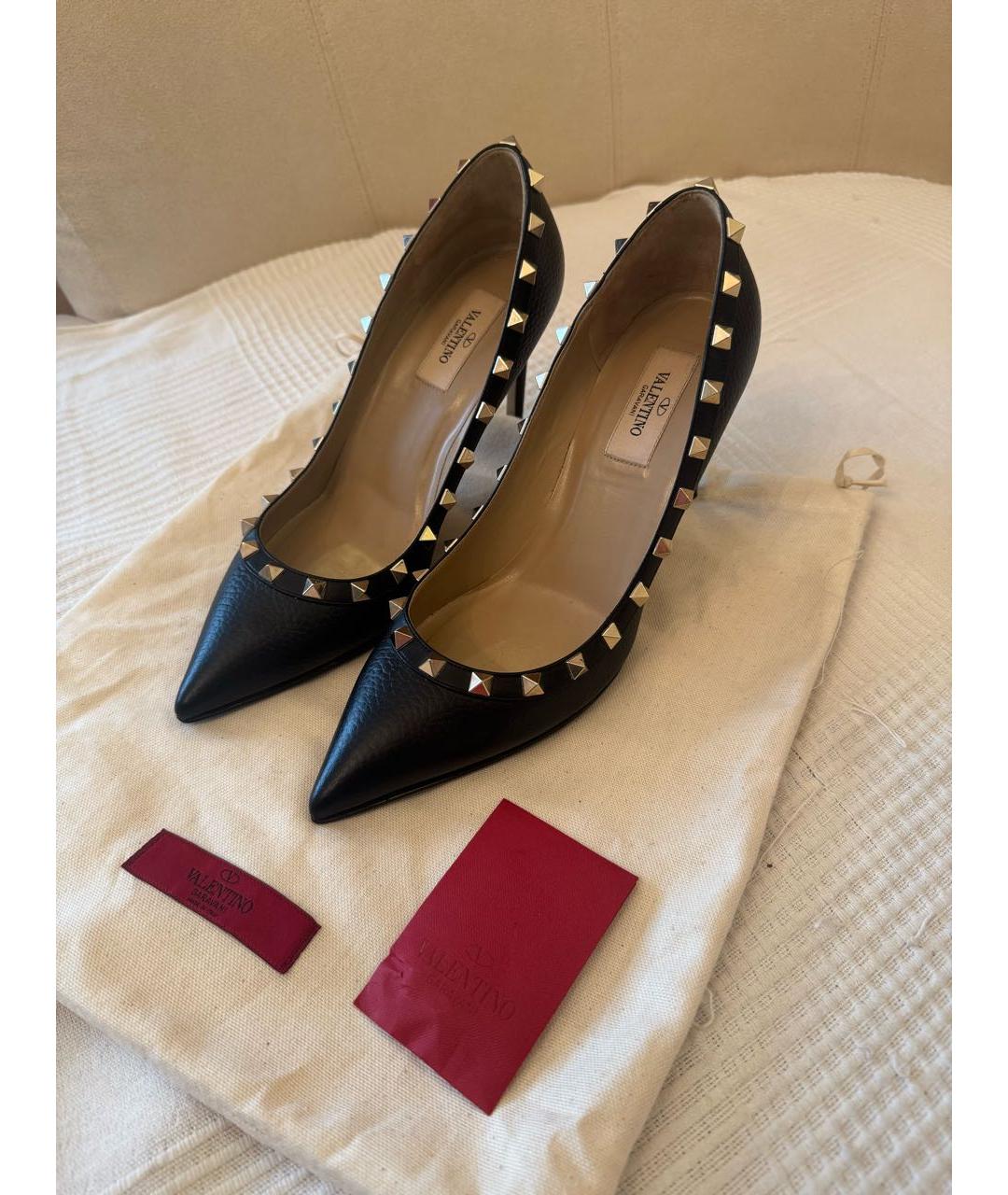 VALENTINO Черные кожаные туфли, фото 2