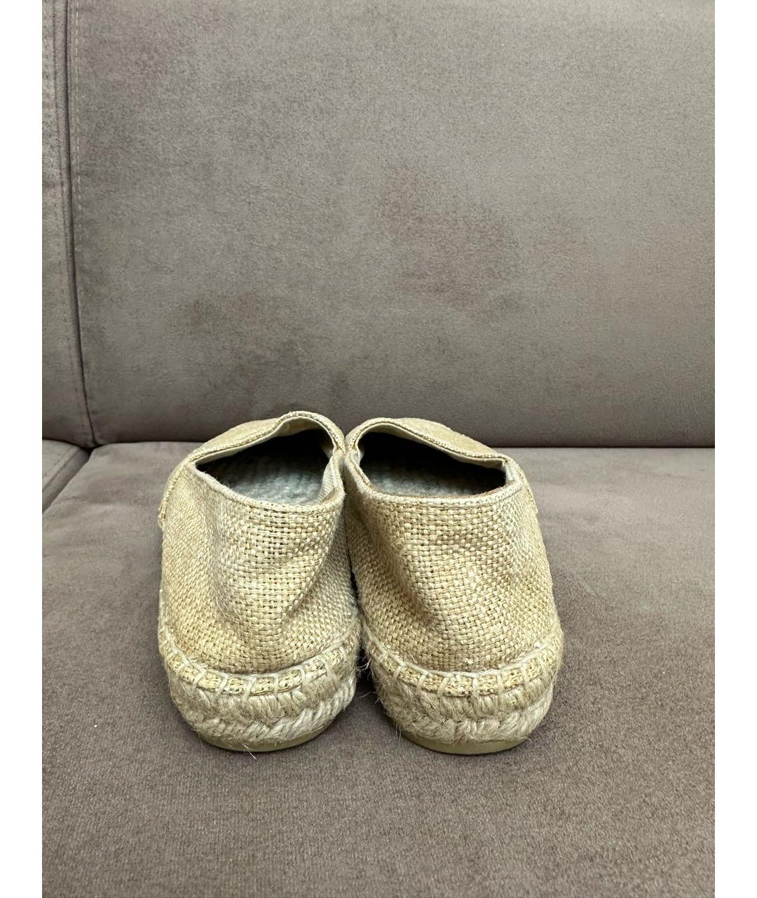 PRADA Бежевые текстильные эспадрильи, фото 4