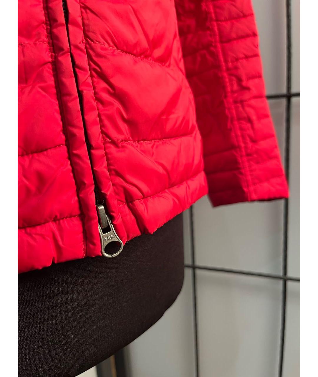 BARBOUR Красная полиамидовая куртка, фото 6