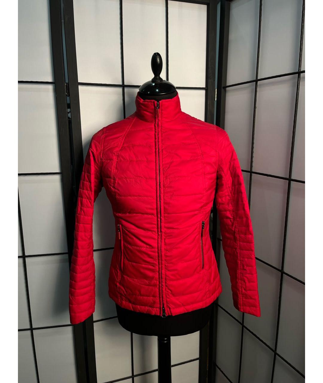 BARBOUR Красная полиамидовая куртка, фото 9