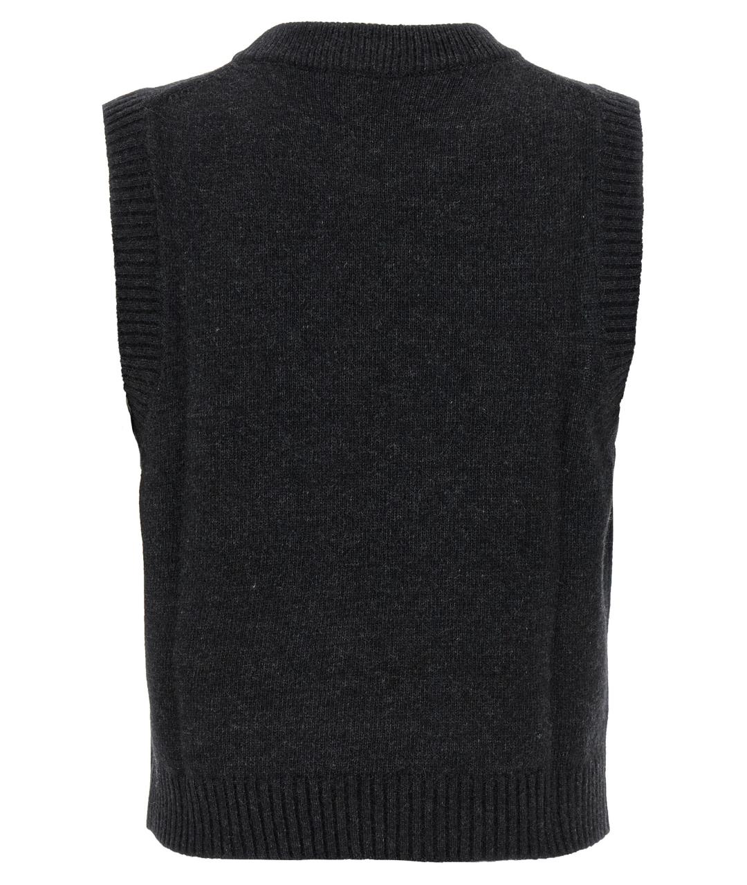 GANNI Черная шерстяная жилетка, фото 2