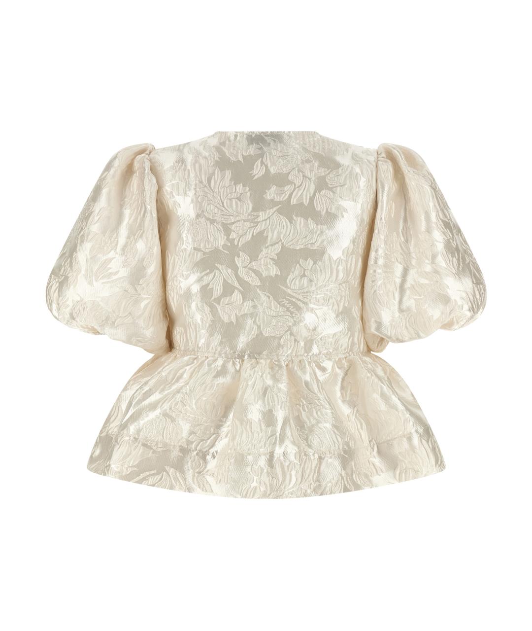 GANNI Белая полиэстеровая блузы, фото 2