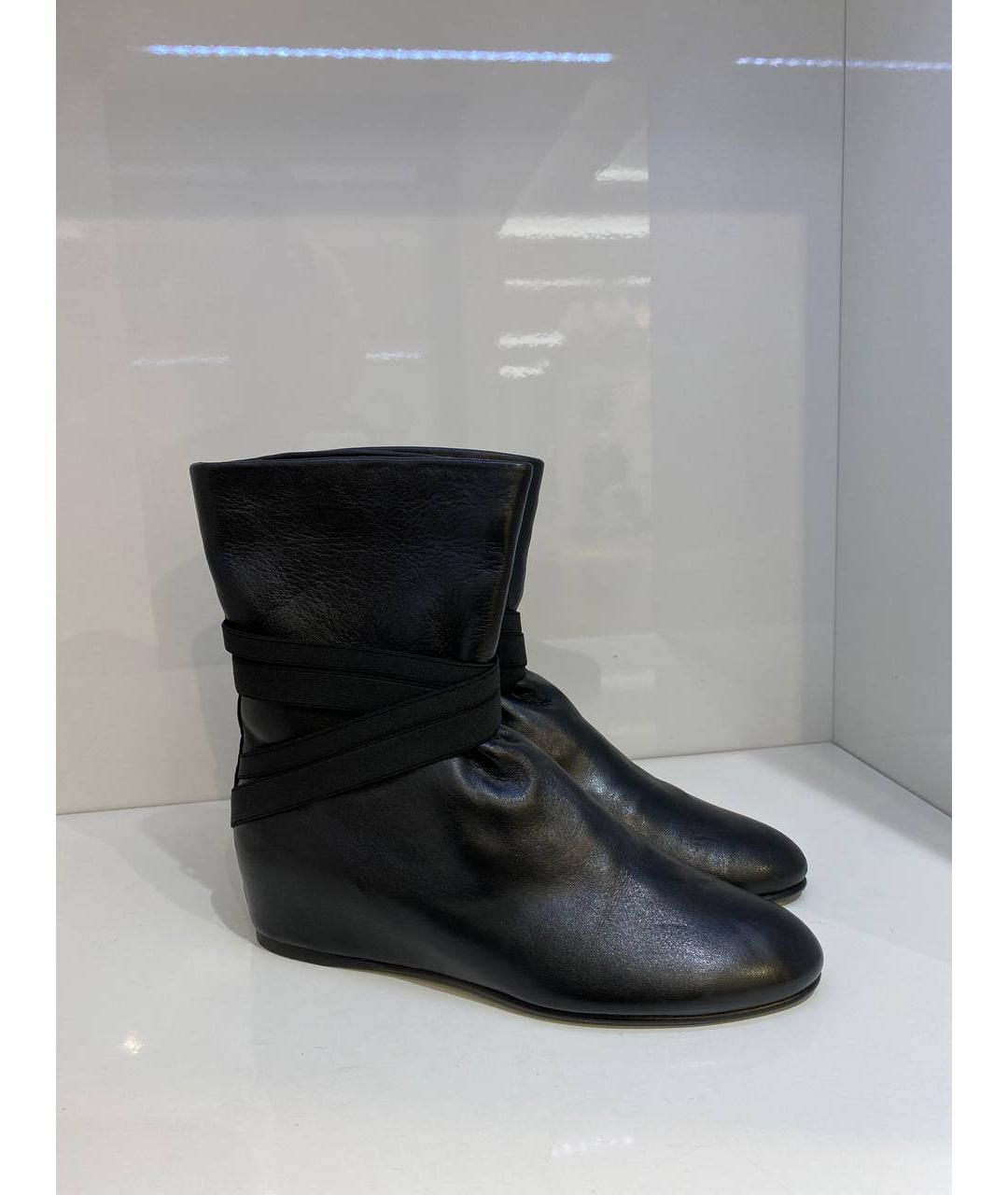 STUART WEITZMAN Черные кожаные ботинки, фото 2