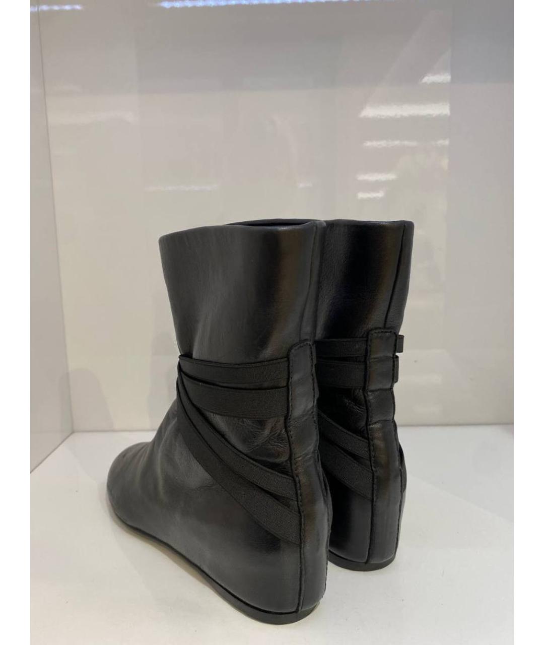 STUART WEITZMAN Черные кожаные ботинки, фото 3