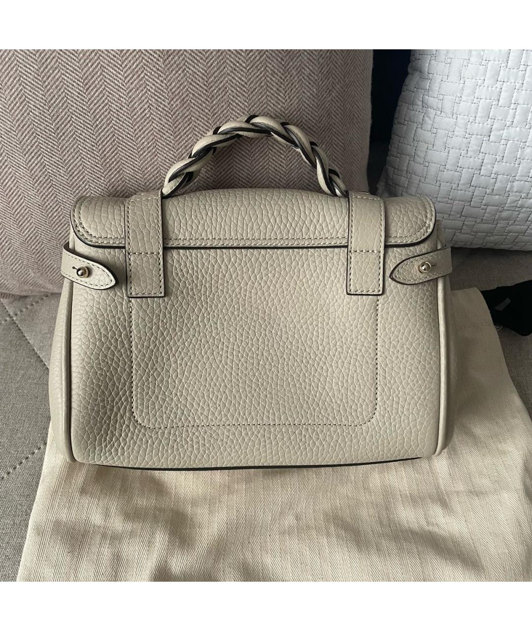 MULBERRY Бежевая кожаная сумка через плечо, фото 3