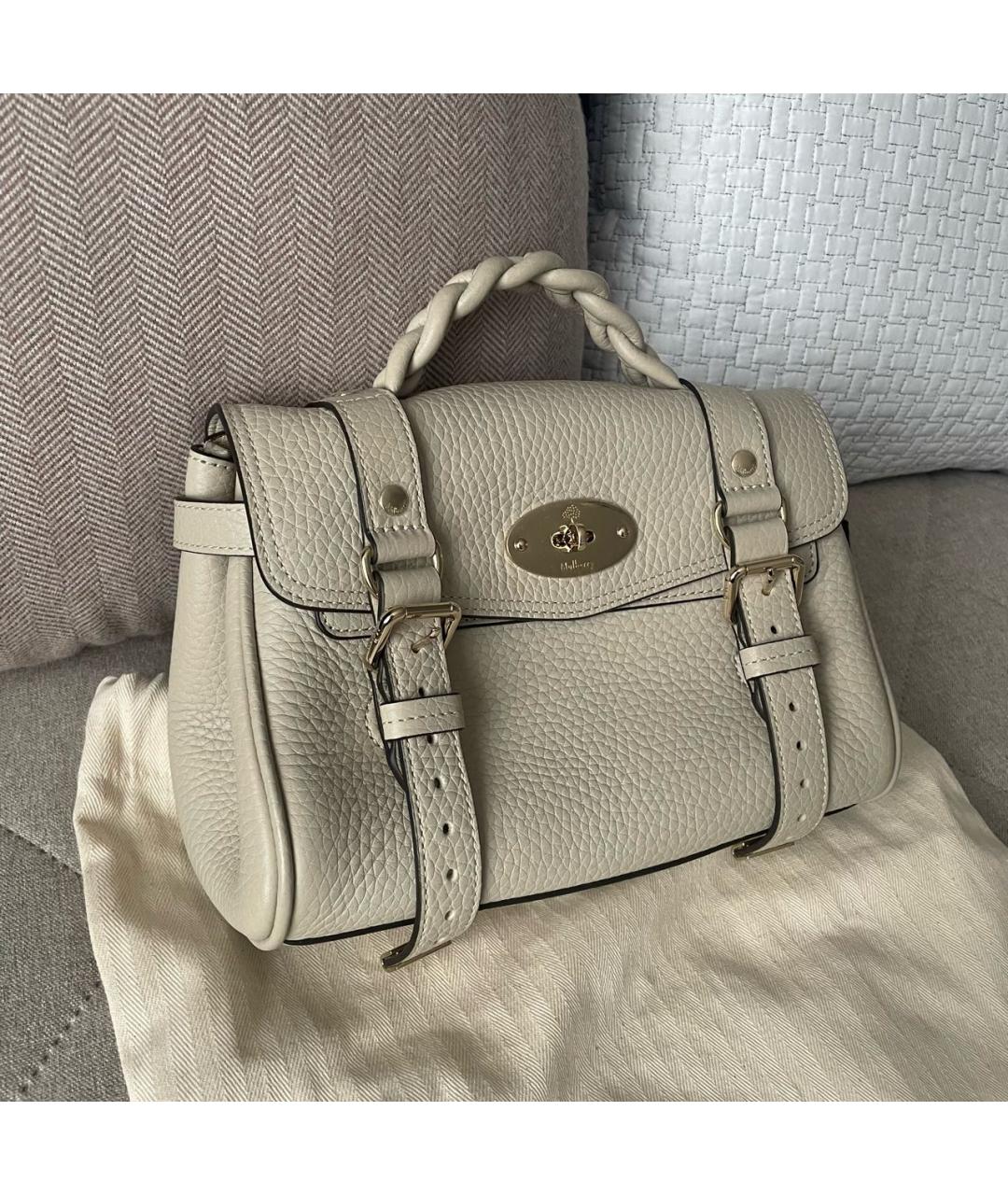 MULBERRY Бежевая кожаная сумка через плечо, фото 2