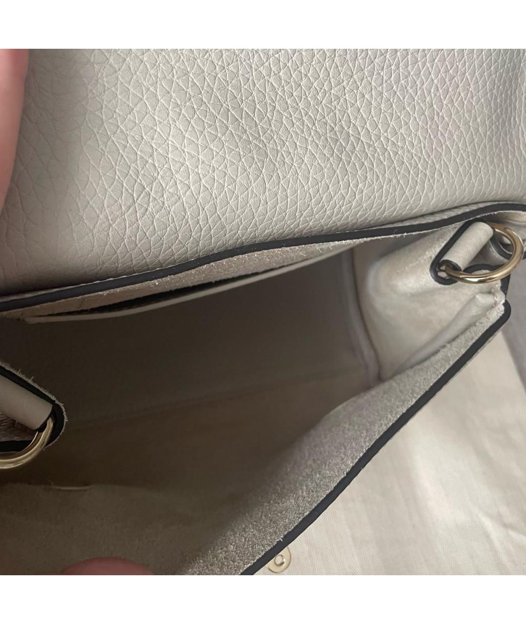 MULBERRY Бежевая кожаная сумка через плечо, фото 4