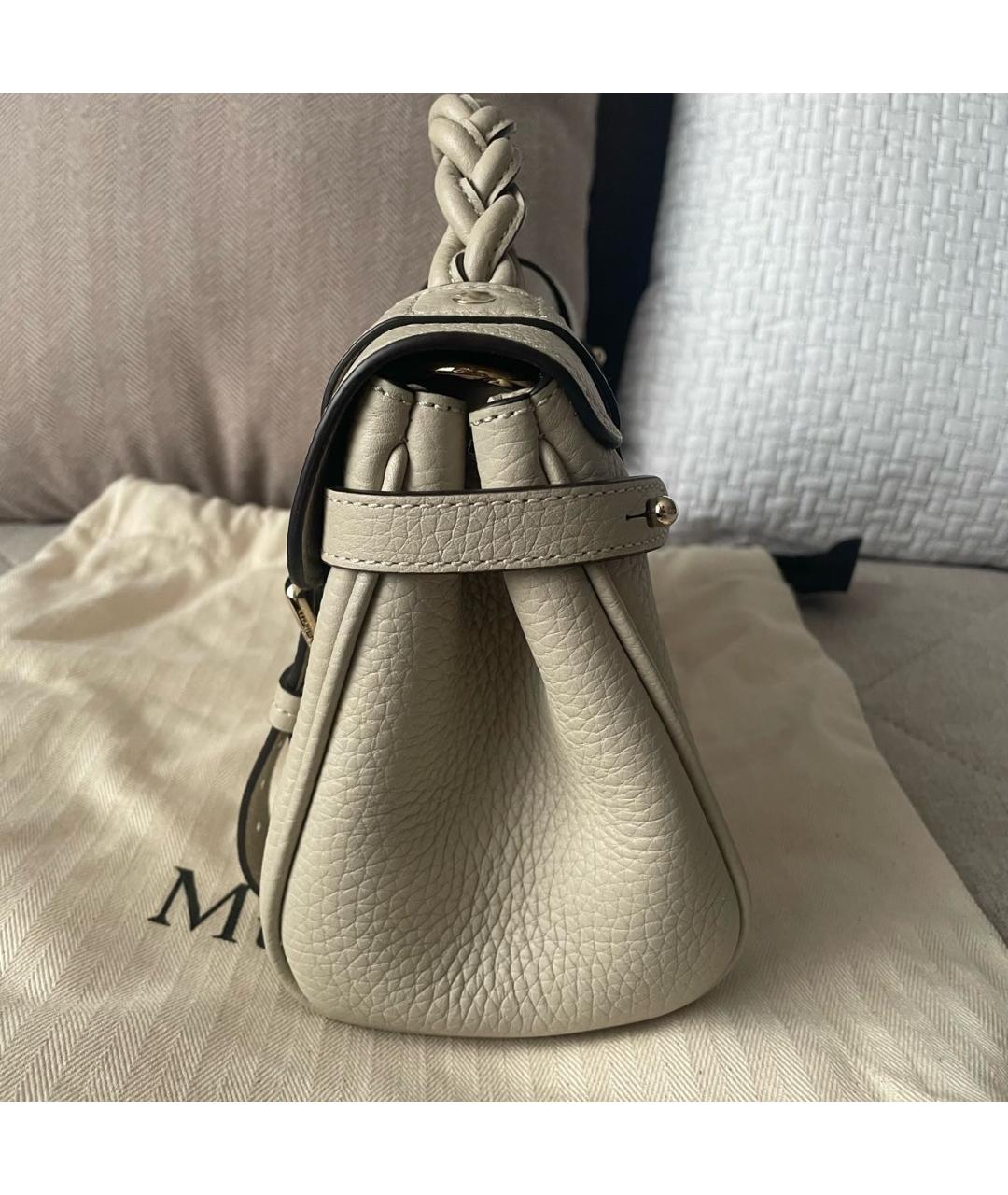 MULBERRY Бежевая кожаная сумка через плечо, фото 6