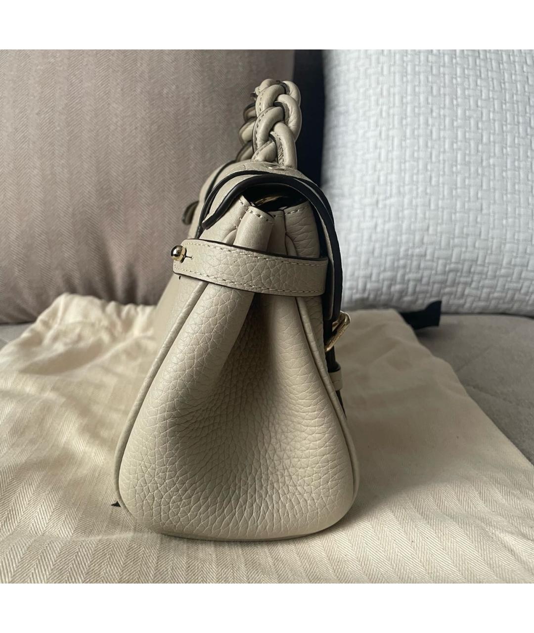 MULBERRY Бежевая кожаная сумка через плечо, фото 5