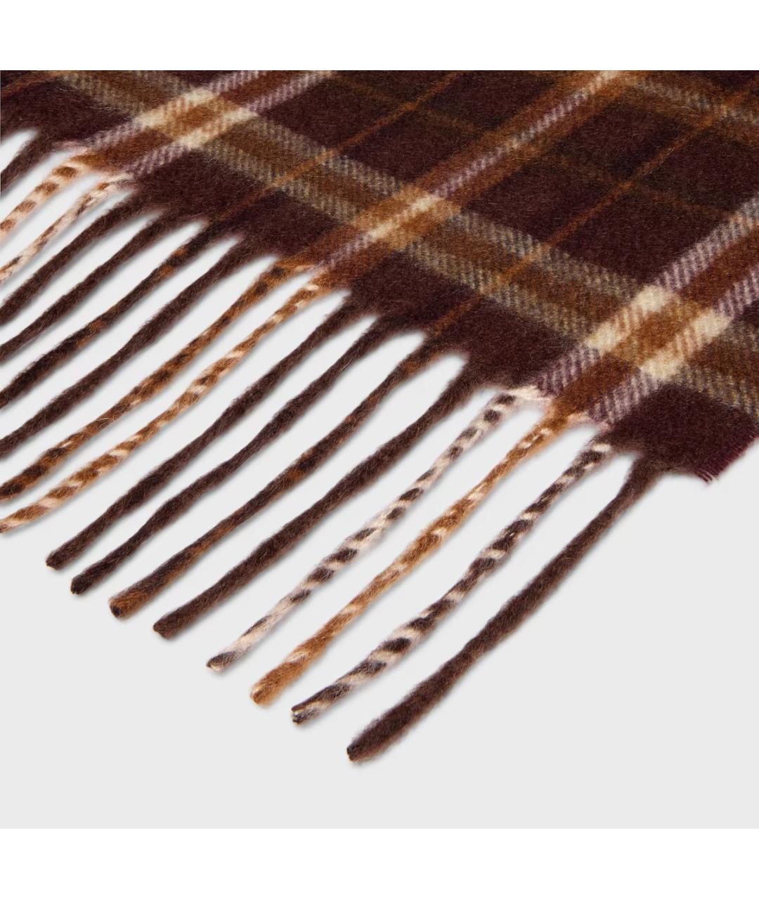 CELINE Коричневый кашемировый шарф, фото 2