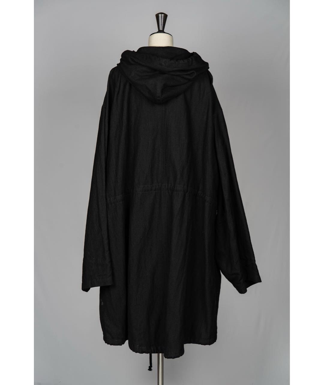 ANN DEMEULEMEESTER Черный шерстяной тренч/плащ, фото 2